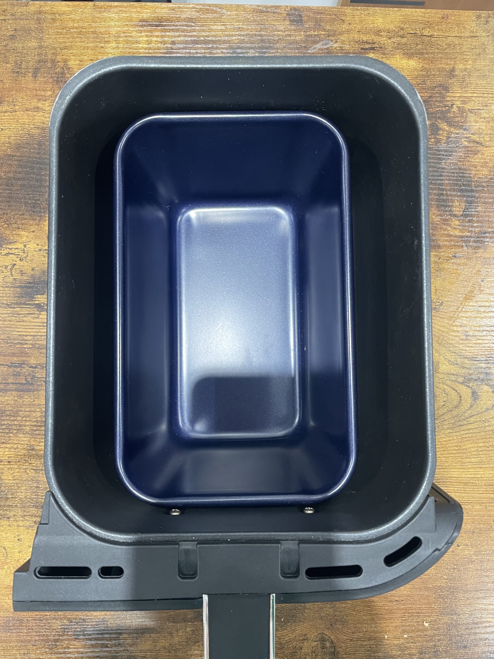 2lb loaf tin in the drawer of the ninja max air fryer